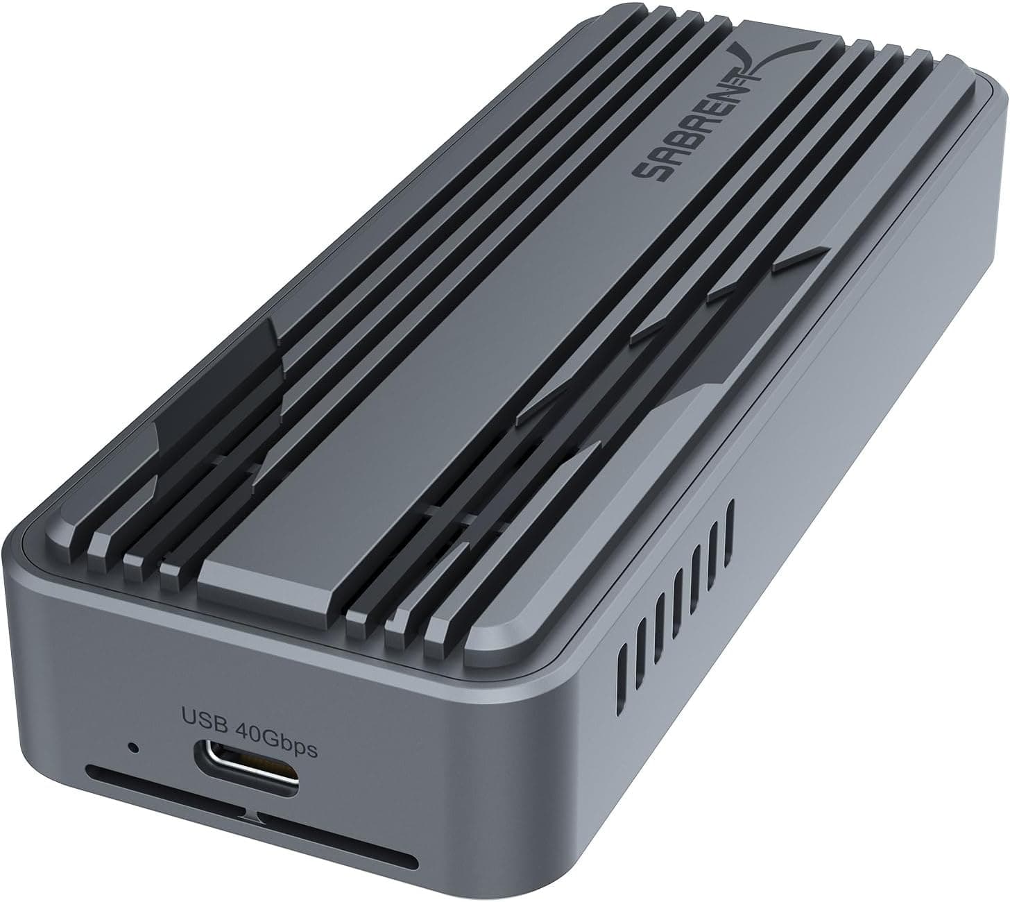 Carcasa SSD SABRENT USB4 NVMe, sin herramientas, 3900 MB/s (EC-U4TN) | M.2 PCIe 4.0 x4; USB 4.0; Thunderbolt 3/4 y compatible con USB-C; para unidades 2230-2280; carcasa nvme 40 gbps