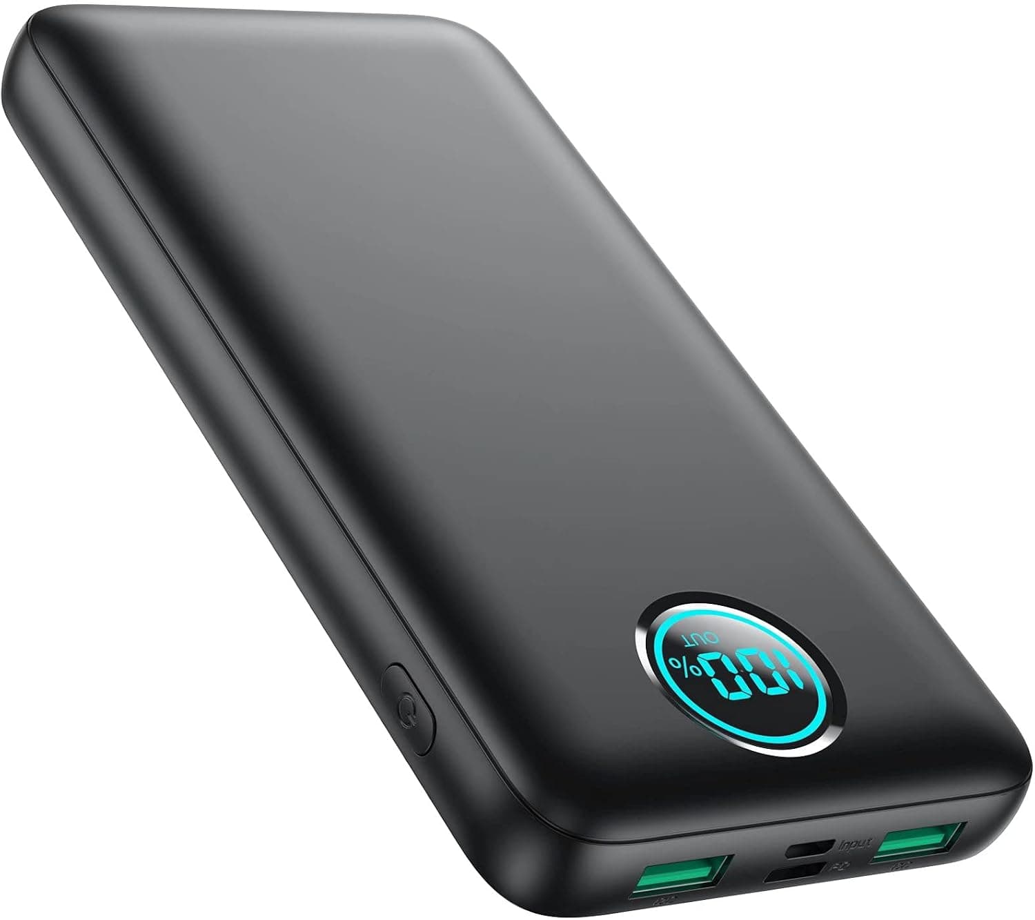 Cargador portátil Banco de energía 30800 mAh Pantalla LCD Banco de energía, Carga rápida PD de 25 W + QC 4.0 Carga rápida de teléfono Banco de energía Paquete de batería de Tres Salidas Compatible con iPhone, Android, etc. (Negro)