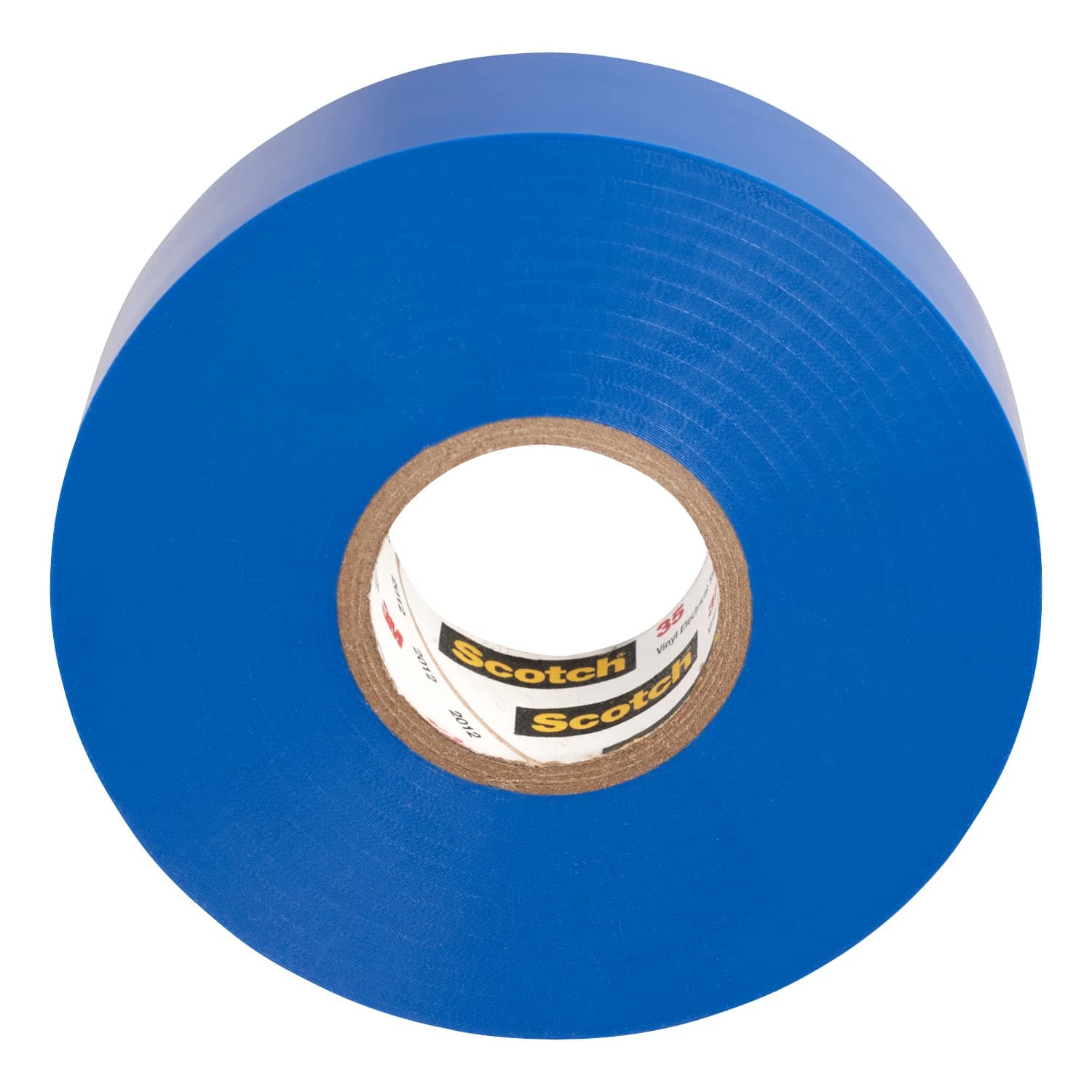 Cinta aislante escocesa 3M 35, 3/4 pulg. x 66 pies, 1 rollo, azul | Codificación de colores de vinilo, 7 mil de espesor, grado premium, cinta retardante de llama, codificación de colores, certificación UL, certificación CSA
