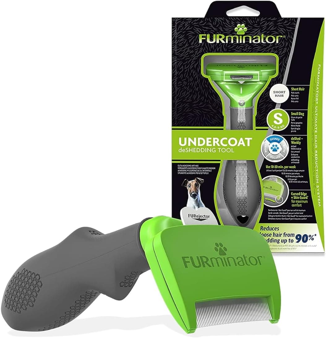 FURminator Undercoat deShedding Tool for Small Short Hair Dogs 4.5-9 kg