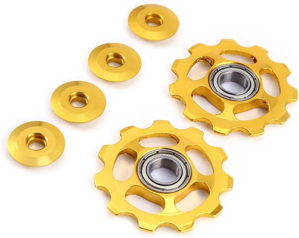 2 uds. Polea de desviador trasero de rueda Jockey con rodamiento sellado de aluminio 11T para desviador trasero Shimano Sram, Etc.
