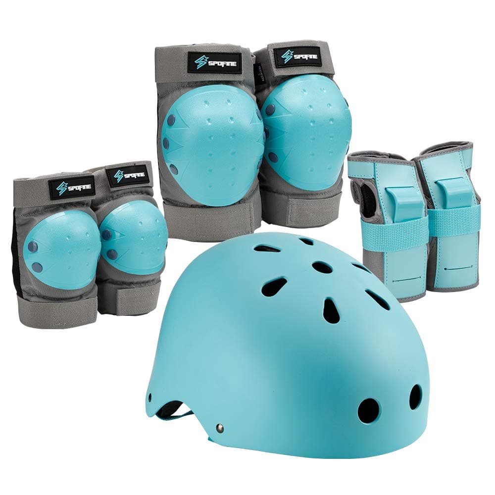 Casco de bicicleta para niños, casco para jóvenes y adultos, rodillera, codera, protector de muñeca, conjunto de equipo protector para monopatín, bicicleta, patinaje, ciclismo