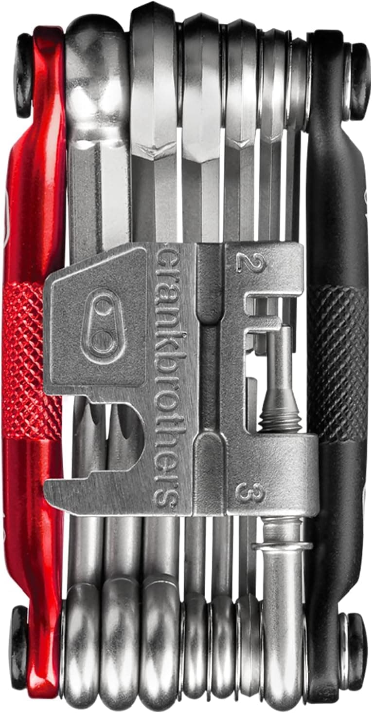 Crankbrothers Multiherramienta M 19 Negro Mate Rojo | herramientas-multifuncion-para-bicicleta
