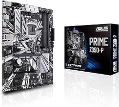 Placa base ATX Prime Z390-P LGA1151 (Intel 8.a y 9.a generación) para minería de criptomonedas (BTC) con decodificación superior a 4G, ranura 6xPCIe y USB 3.1 Gen2