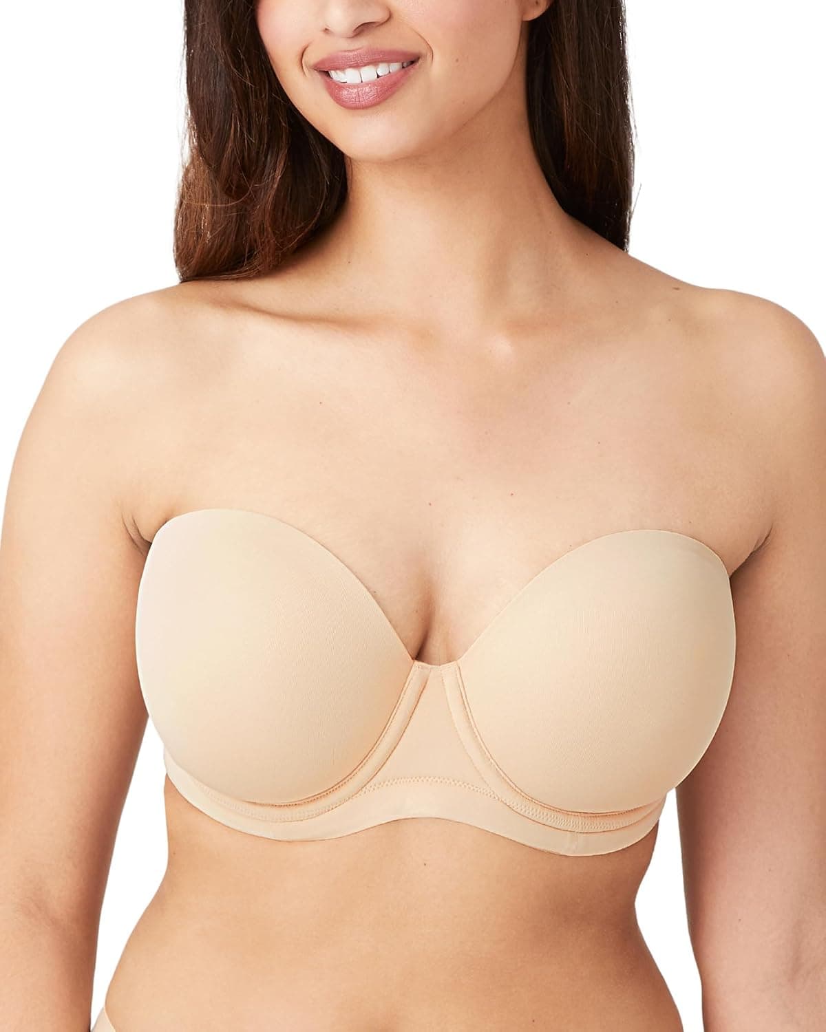 Wacoal sujetador sin tirantes Covertible Red Carpet para mujer, 854119 | Ligeramente acolchado, Con aros, Cobertura total, Estilo multidireccional, Tirantes removibles