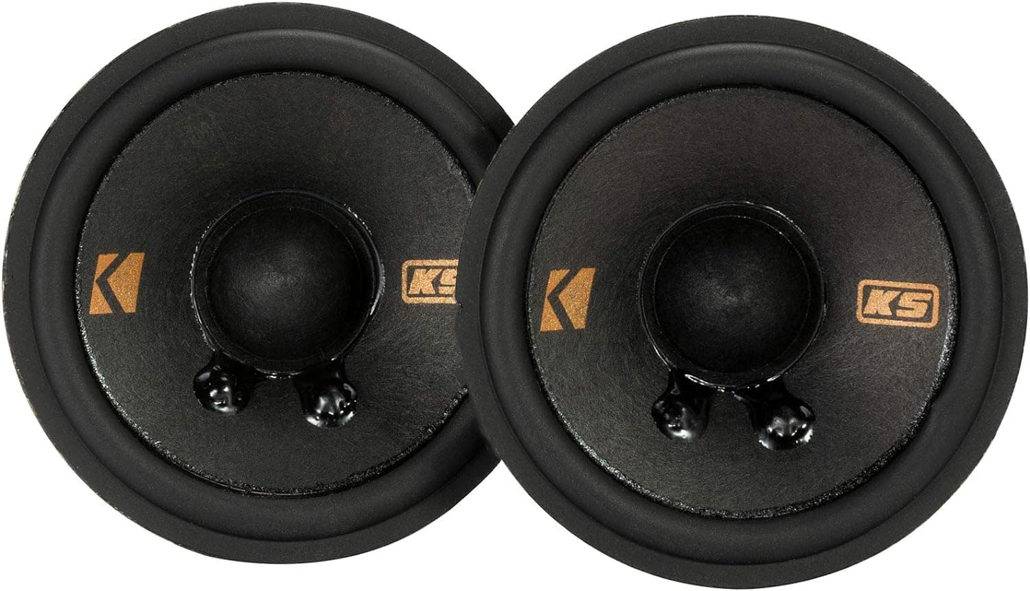 KICKER 47KSC2704 Altavoces de rango medio de 2.75", 4ohm con soportes para seleccionar GM/Chrysler/Subaru/Jeep y Toyota incluidos