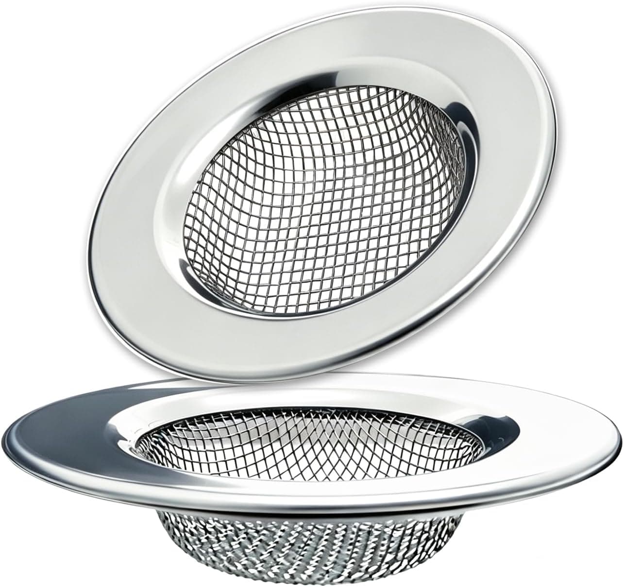 Seatery 2 recogedores de pelo para bañera de 1,50 pulgadas, coladores para fregadero de baño, recogedor de pelo para desagüe de bañera, colador de drenaje para ducha, lavandería, fregona de piscina, utilidad, fregadero, fregadero de RV, acero inoxidable