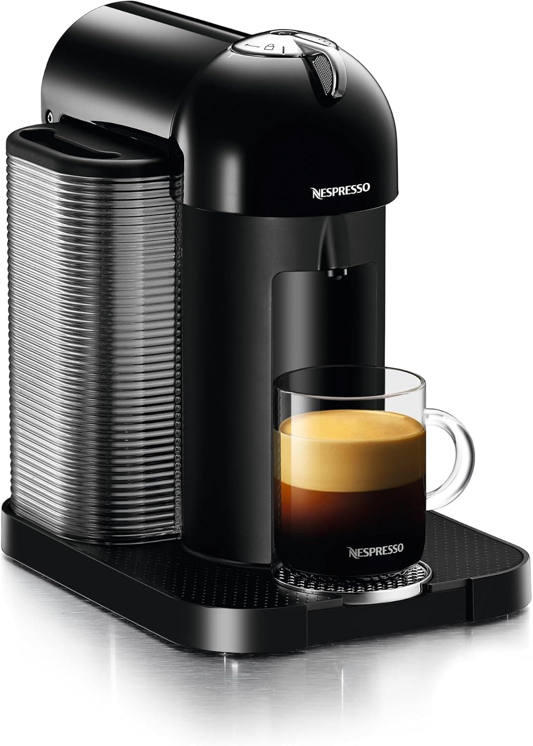 Cafetera y espresso Nespresso Vertuo de Breville, negro | Experimente la Revolución del Café, Tecnología de Centrifusión, Tecnología de Reconocimiento de Cápsulas, Intuitiva y Fácil de Usar