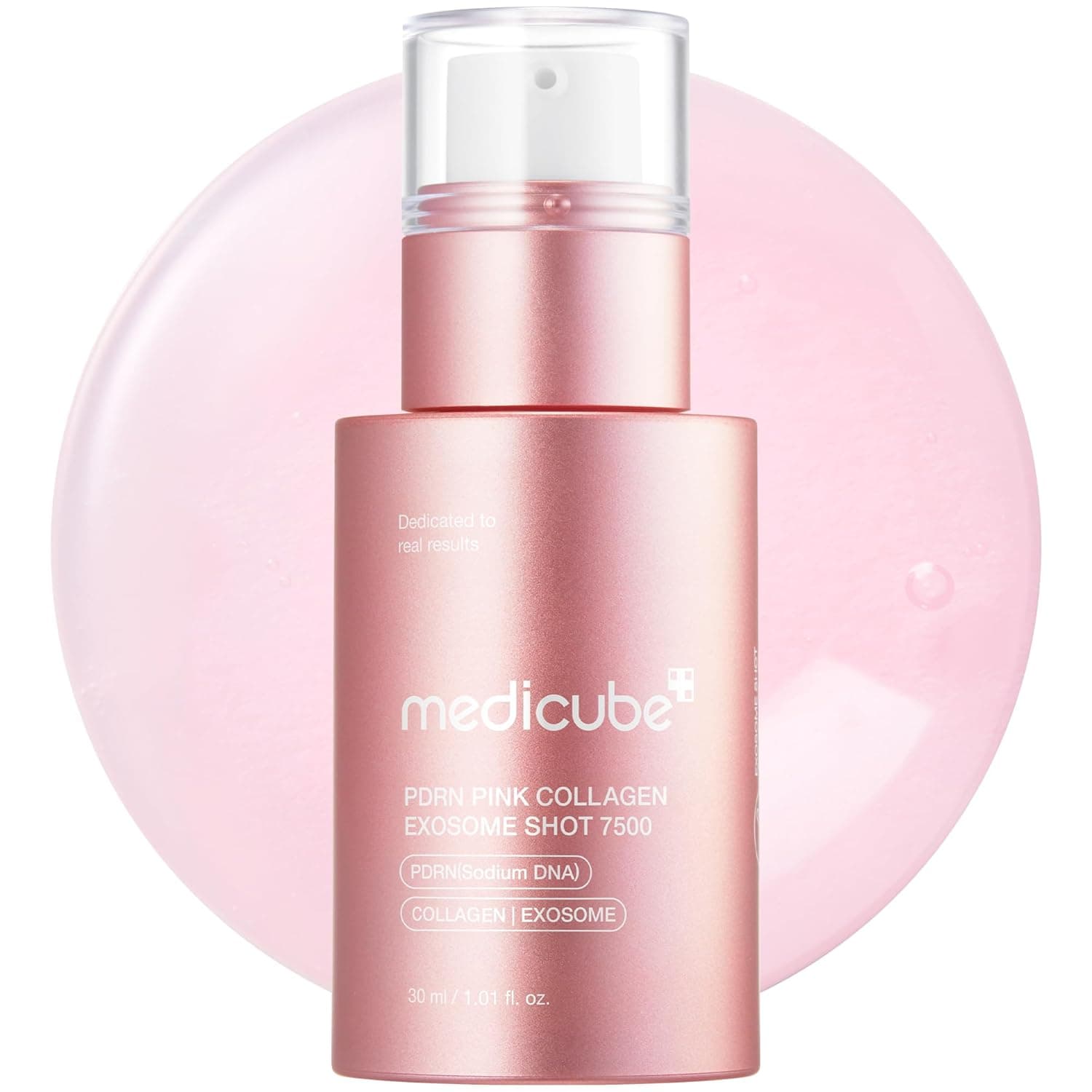 Medicube Exosome Shot PDRN Pink Collagen 7,500 PPM Suero facial de espículas