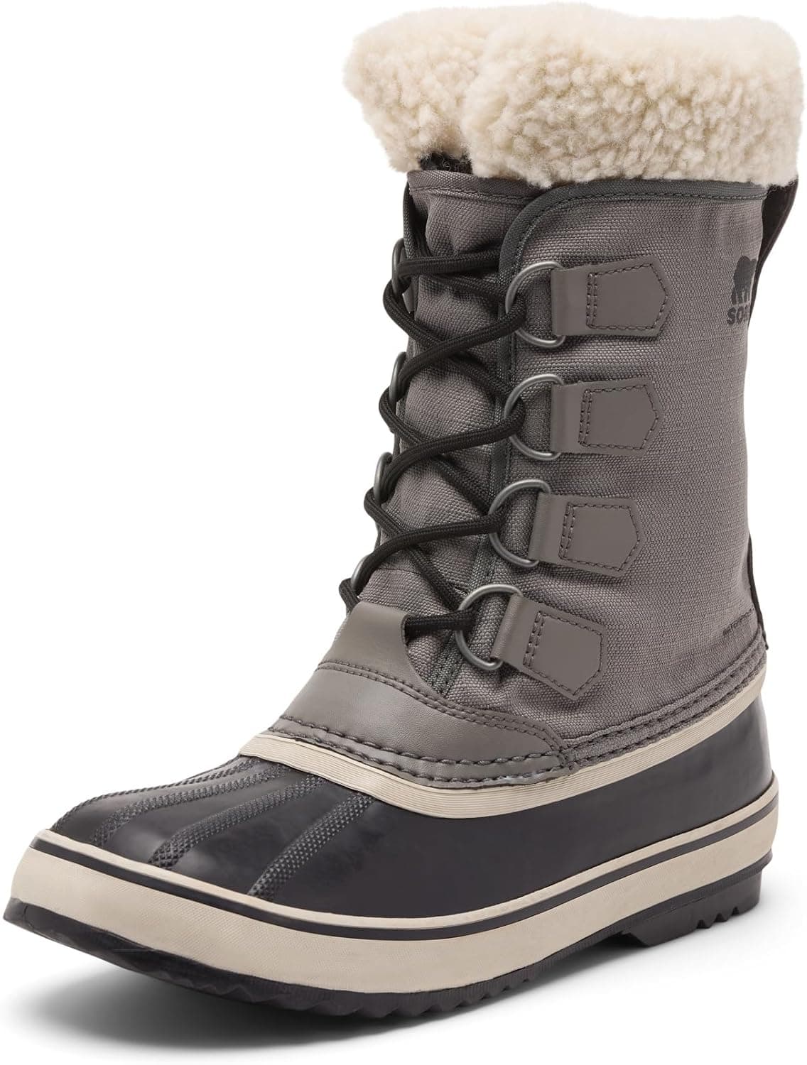 Sorel Botas impermeables Winter Carnival para mujer, Red Lodge/Black, 6 Regular
