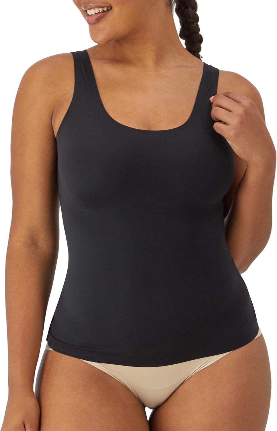 Maidenform Comfort Devotion Shapewear Camiseta sin mangas para mujer, camisola suavizante de control firme