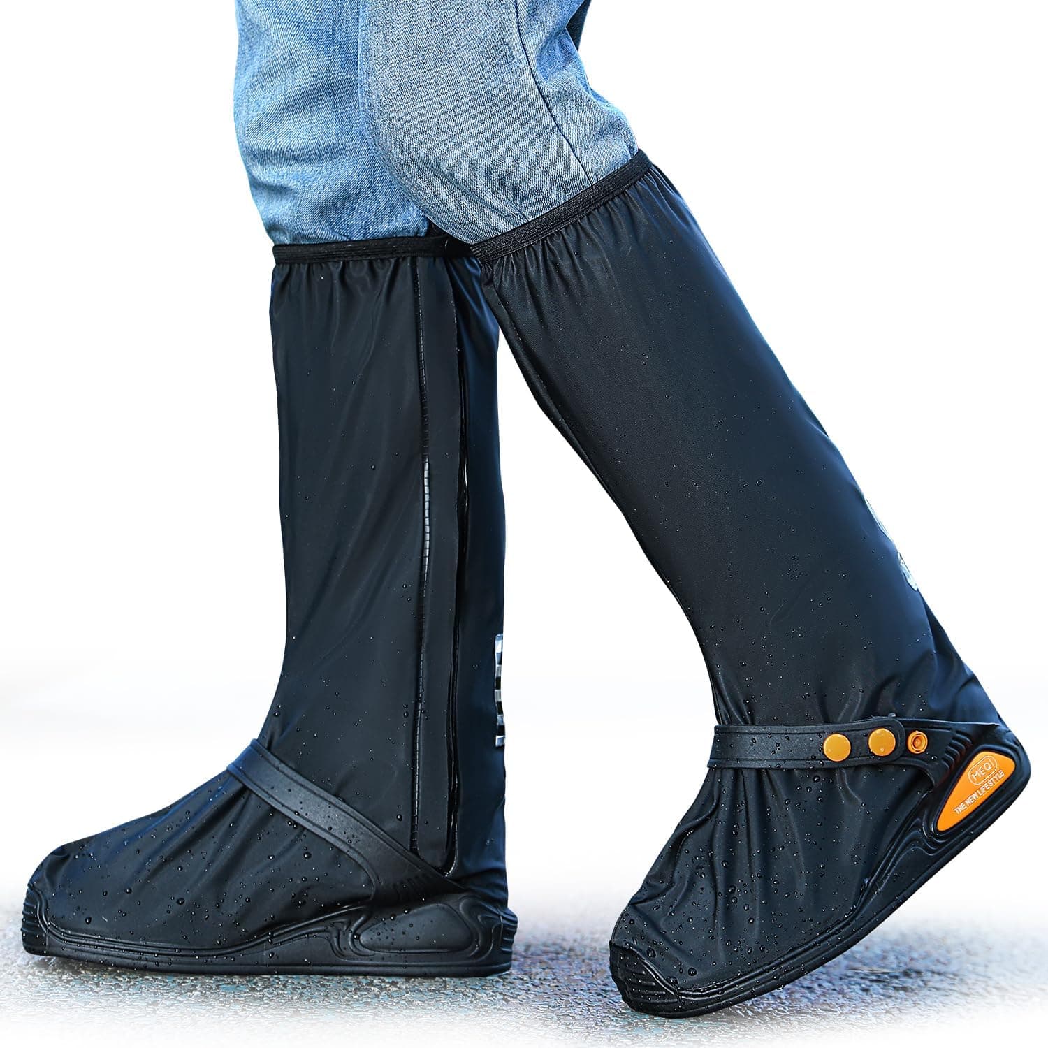 Cubiertas impermeables para zapatos Cubierta para zapatos de lluvia con reflector para hombres y mujeres