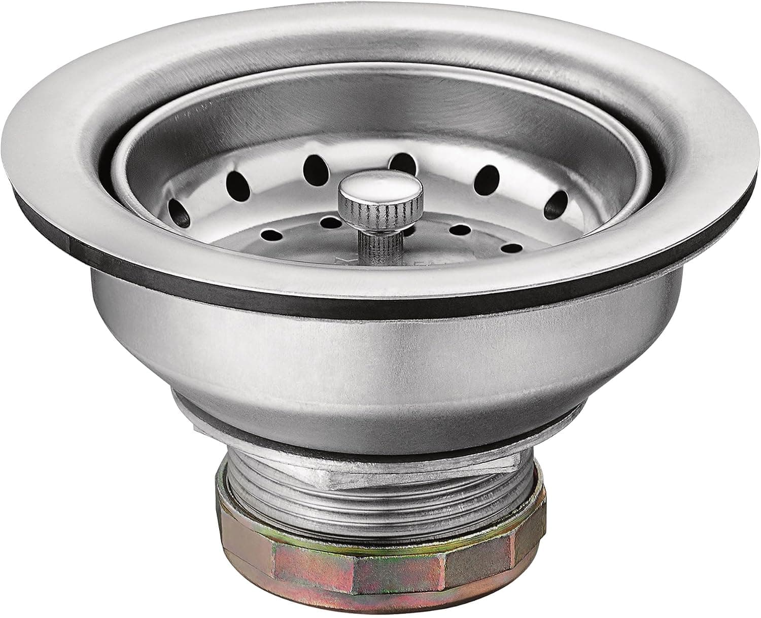 Cesta coladora para fregadero de cocina Moen con conjunto de drenaje, acero inoxidable, 22036