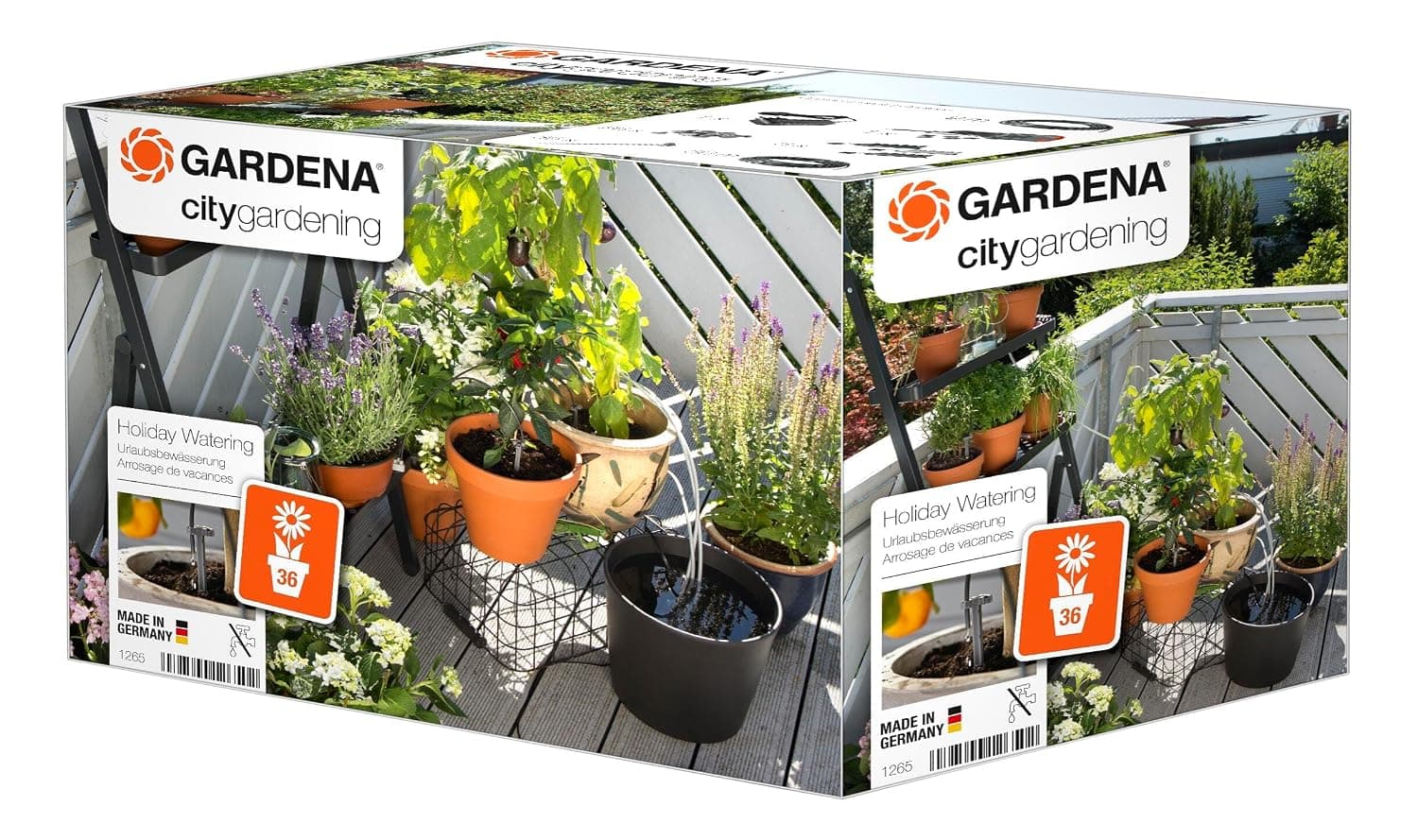 Gardena City Gardening Holiday Riego Set: Set de riego de plantas para interior y exterior, riego individual de hasta 36 plantas (1265-20)