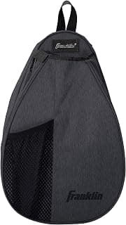 Franklin Sports Padel Bag - Mochila Sling Bag Padel Hombre + Mujer - Bolsa Equipamiento Tamaño Ajustable para Padel + Padel
