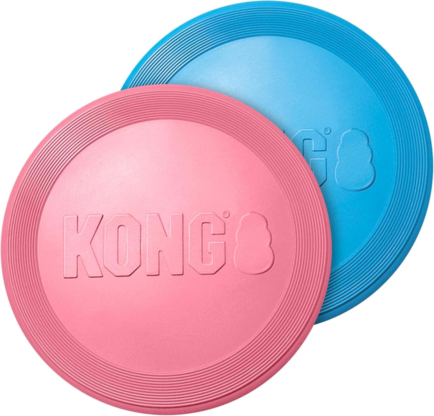 KONG Puppy Flyer, Disco volador de goma suave, para cachorros pequeños, color aleatorio | Disco volador de goma suave y delicado hecho para cachorros en crecimiento, ideal para buscar fácilmente y jugar activamente al aire libre