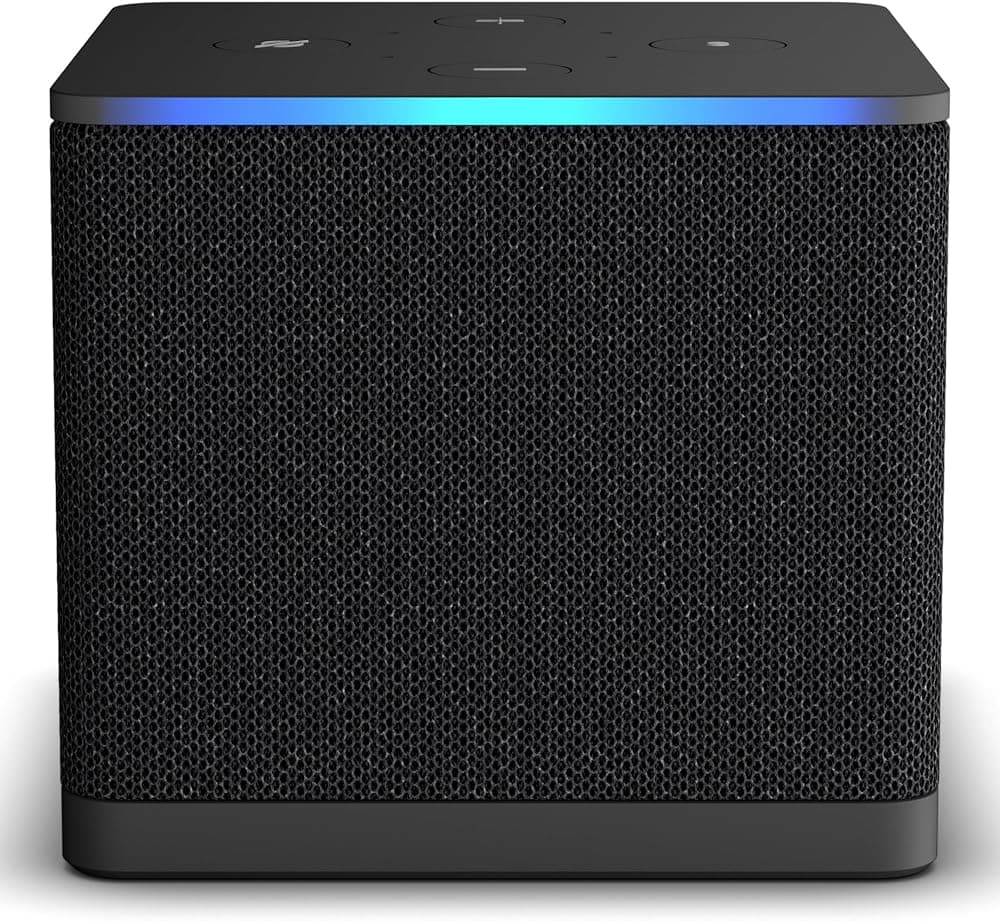 Amazon Fire TV Cube como nuevo, con Fire TV Search con tecnología de IA, dispositivo de transmisión manos libres con Alexa, Wi-Fi 6E, 4K Ultra HD, encuentra programas más rápido con Alexa+