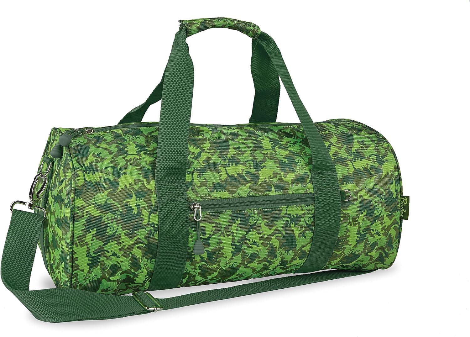 Bixbee Dino Camo Duffle Bag, Camouflage Green, Large