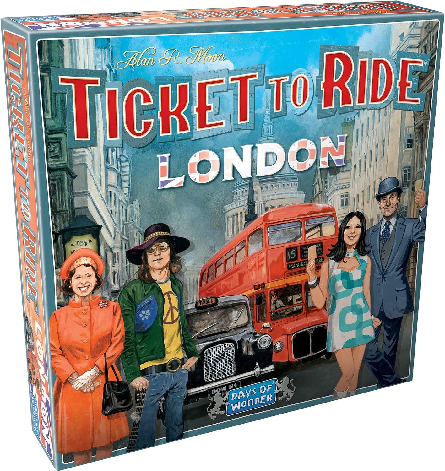 Asmodee Ticket to Ride London Juego de mesa: juego de estrategia para construir rutas de trenes, divertido juego familiar para niños y adultos, mayores de 8 años, 2 a 4 jugadores, tiempo de juego de 10 a 15 minutos
