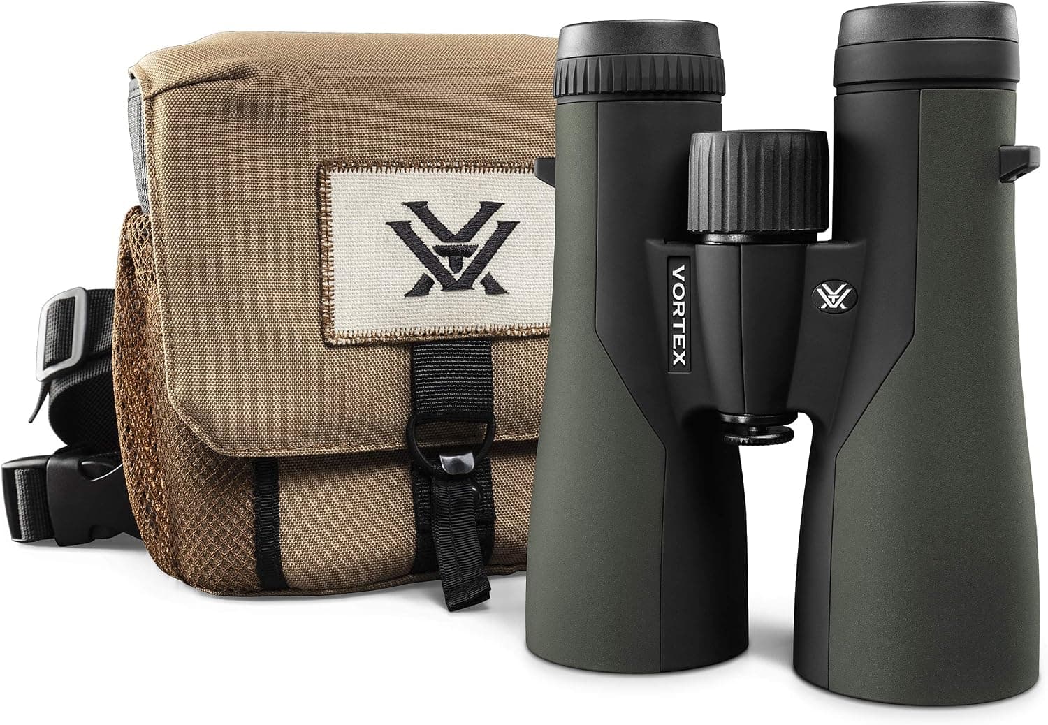 Prismáticos Vortex Crossfire HD 12x50 | Óptica HD, trípode adaptable, resistente al agua, a prueba de niebla, a prueba de golpes, arnés GlassPak incluido: garantía ilimitada e incondicional
